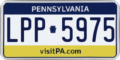 PA license plate LPP5975