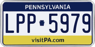 PA license plate LPP5979