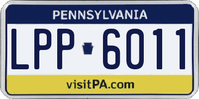 PA license plate LPP6011