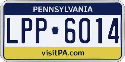 PA license plate LPP6014