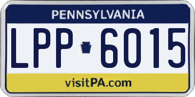 PA license plate LPP6015