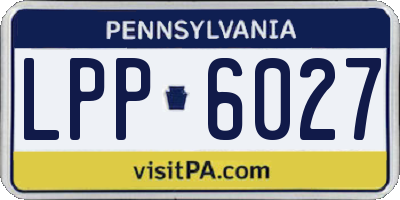 PA license plate LPP6027