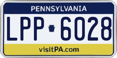 PA license plate LPP6028