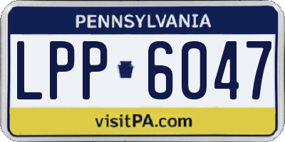 PA license plate LPP6047