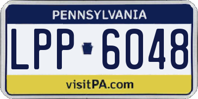 PA license plate LPP6048