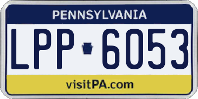PA license plate LPP6053