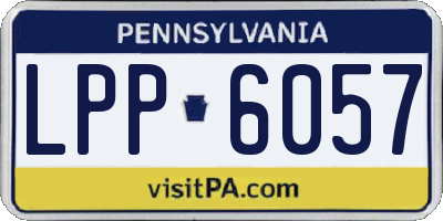 PA license plate LPP6057