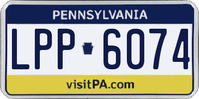 PA license plate LPP6074