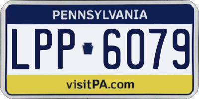 PA license plate LPP6079