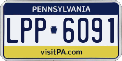 PA license plate LPP6091