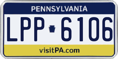 PA license plate LPP6106