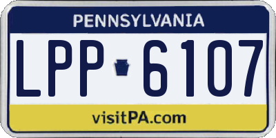 PA license plate LPP6107