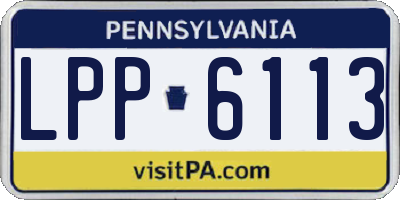 PA license plate LPP6113