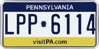 PA license plate LPP6114