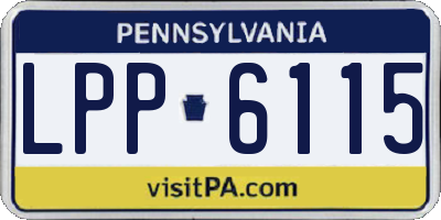 PA license plate LPP6115