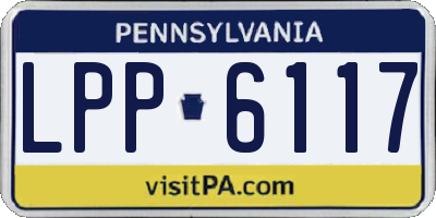 PA license plate LPP6117