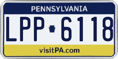 PA license plate LPP6118