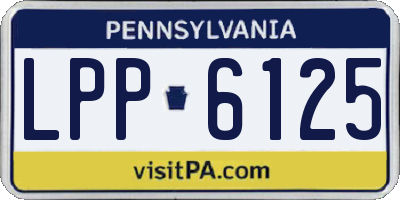 PA license plate LPP6125