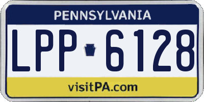 PA license plate LPP6128