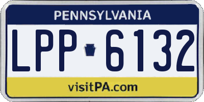 PA license plate LPP6132