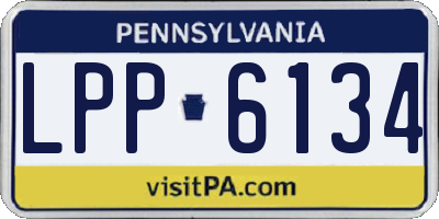 PA license plate LPP6134