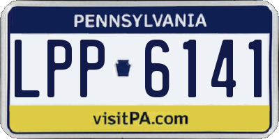 PA license plate LPP6141