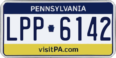 PA license plate LPP6142