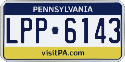 PA license plate LPP6143