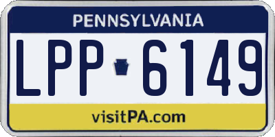 PA license plate LPP6149
