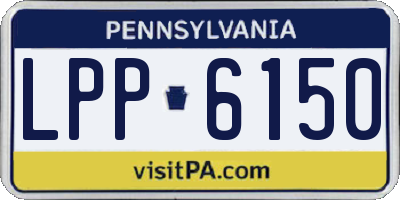 PA license plate LPP6150