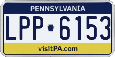 PA license plate LPP6153