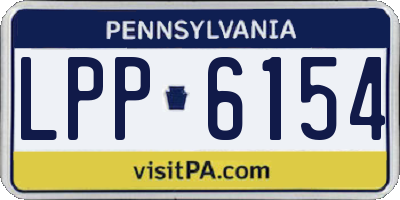 PA license plate LPP6154