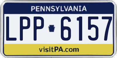 PA license plate LPP6157