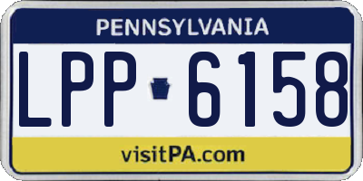 PA license plate LPP6158