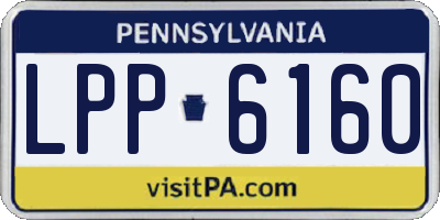 PA license plate LPP6160