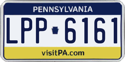 PA license plate LPP6161