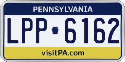 PA license plate LPP6162