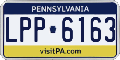 PA license plate LPP6163