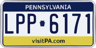 PA license plate LPP6171