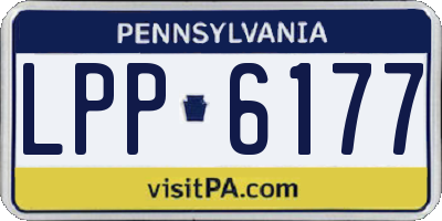 PA license plate LPP6177
