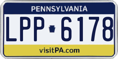 PA license plate LPP6178