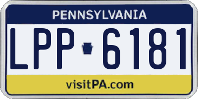 PA license plate LPP6181