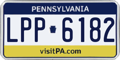 PA license plate LPP6182