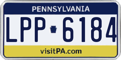 PA license plate LPP6184