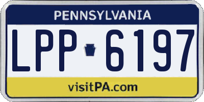 PA license plate LPP6197