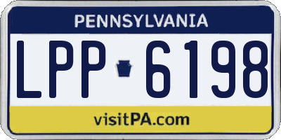 PA license plate LPP6198