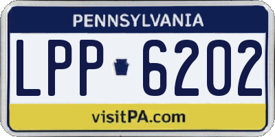 PA license plate LPP6202