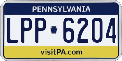 PA license plate LPP6204