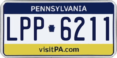 PA license plate LPP6211