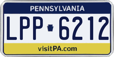 PA license plate LPP6212